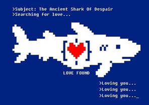 The Ancient Shark Of Despair 'Searching' t-shirt